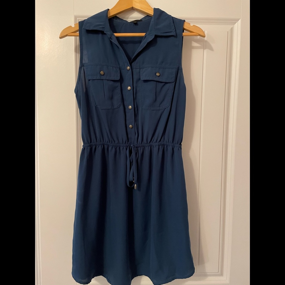 Blue Shirt Dress - Bebop, Sz Medium